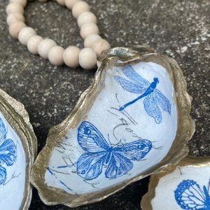 Handmade Oyster Shell Napkin Ring Holder